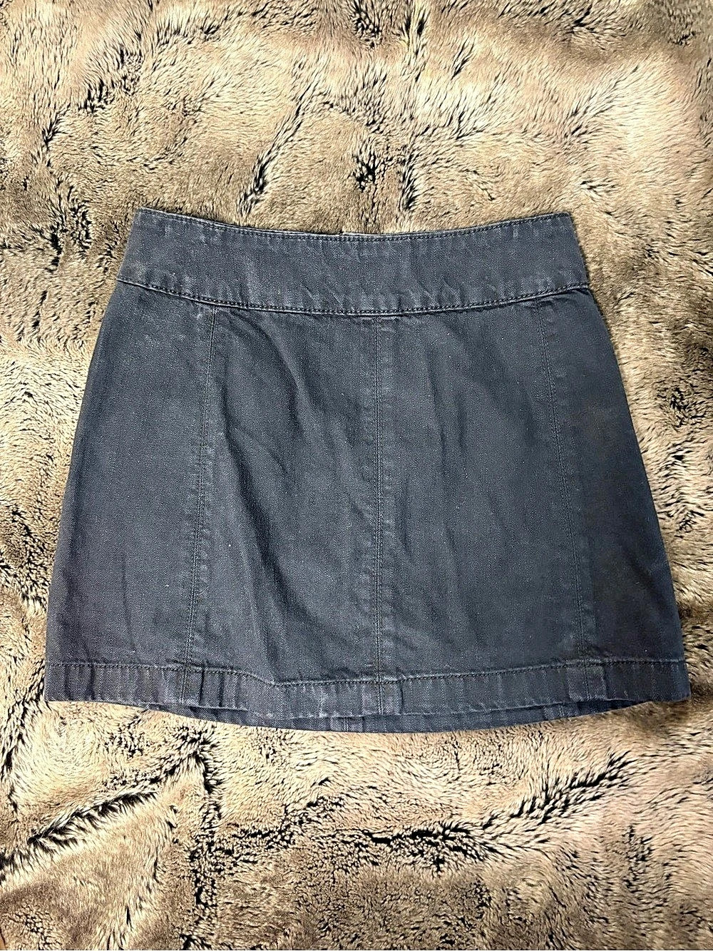 Free People Women's Mini Skirt Black Size 4
